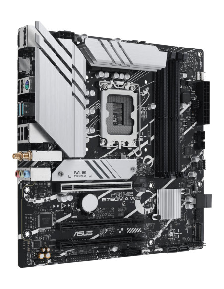 Mainboard, ASUS, Intel B760 Express, LGA1700, Micro-ATX, Memory DDR5, Memory slots 4, 3xPCI-Express 4.0 16x, 2xM.2, 2xHDMI, 1xD