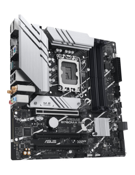 Mainboard, ASUS, Intel B760 Express, LGA1700, Micro-ATX, Memory DDR5, Memory slots 4, 3xPCI-Express 4.0 16x, 2xM.2, 2xHDMI, 1xD