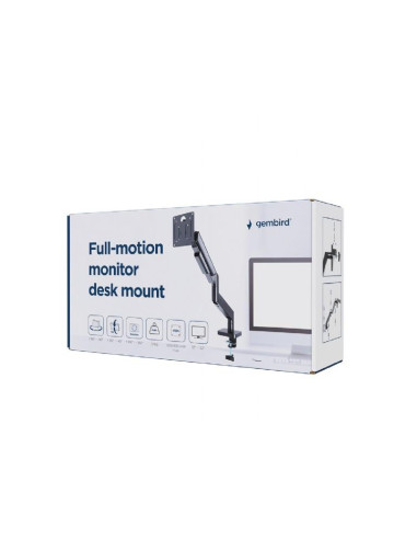 DISPLAY ACC MOUNTING ARM/17-32" BLACK MA-DA1-04 GEMBIRD