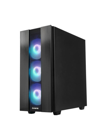 Case, CHIEFTEC, HUNTER 2, MidiTower, Not included, ATX, MicroATX, MiniITX, Colour Black, GS-02B-OP