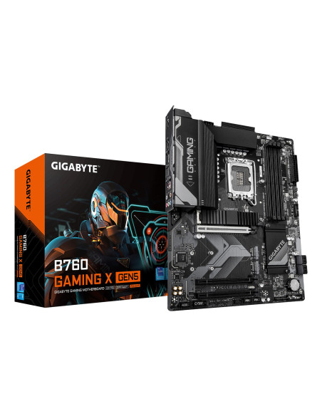 Mainboard, GIGABYTE, Intel B760 Express, LGA1700, ATX, Memory DDR5, Memory slots 4, B760GAMINGXGEN5