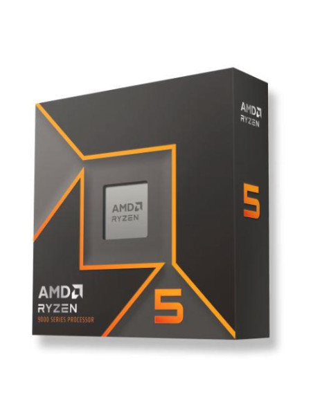 CPU, AMD, Desktop, AMD Ryzen 5, R5-9600X, Granite Ridge AM5, 3900 MHz, Cores 6, 32MB, Socket SAM5, 65 Watts, GPU Radeon, BOX, 1