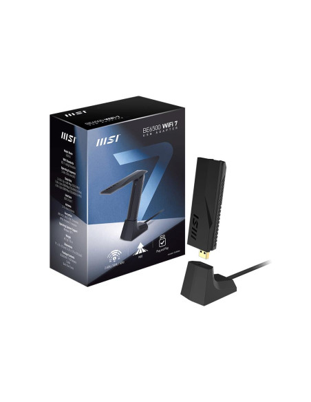 WRL ADAPTER 6500MBPS WIFI7 USB/GUBE65 MSI