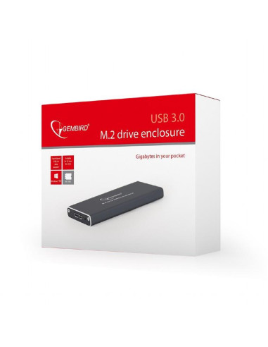 HDD CASE EXT. USB3 M.2/BLACK EE2280-U3C-01 GEMBIRD