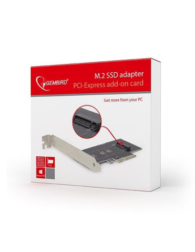 PC ACC M.2 SSD ADAPTER PCI-E/ADD-ON CARD PEX-M2-01 GEMBIRD