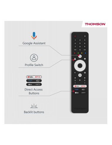 THOMSON 65 QLED UHD GOOGLE SMART TV