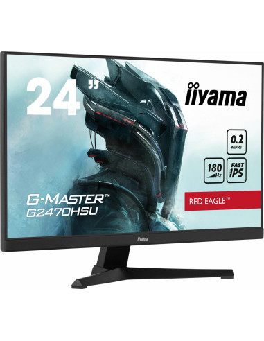 LCD Monitor, IIYAMA, G2470HSU-B6, 24", Panel IPS, 1920x1080, 16:9, 180Hz, Matte, 0.2 ms, Speakers, Colour Black, G2470HSU-B6