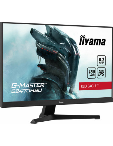LCD Monitor, IIYAMA, G2470HSU-B6, 24", Panel IPS, 1920x1080, 16:9, 180Hz, Matte, 0.2 ms, Speakers, Colour Black, G2470HSU-B6