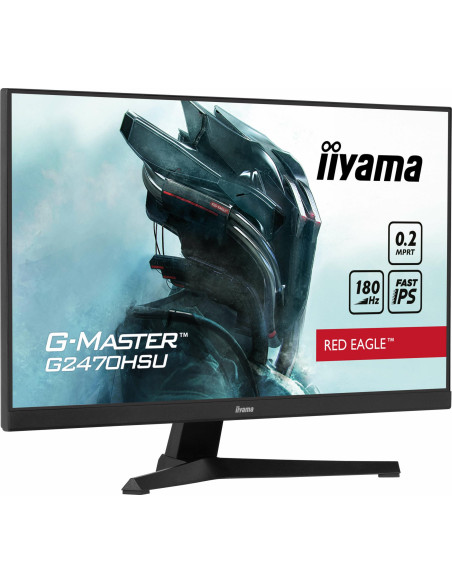 LCD Monitor, IIYAMA, G2470HSU-B6, 24", Panel IPS, 1920x1080, 16:9, 180Hz, Matte, 0.2 ms, Speakers, Colour Black, G2470HSU-B6