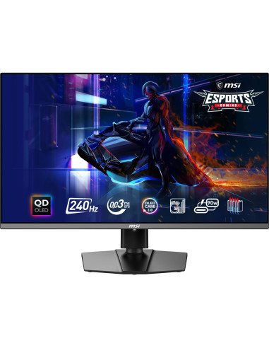 Monitor, MSI, 31.5", Gaming/4K, Panel QD-OLED, 3840x2160, 16:9, Matte, 0.03 ms, Swivel, Pivot, Height adjustable, Tilt, Colour 