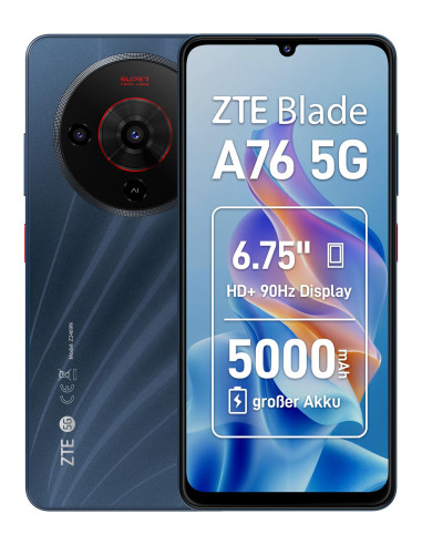 MOBILE PHONE BLADE A76 5G/4/128GB BLACK ZTE