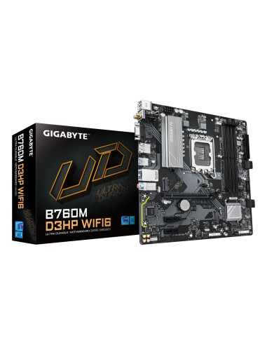 Mainboard, GIGABYTE, Intel B760 Express, LGA1700, Micro-ATX, Memory DDR5, Memory slots 4, B760MD3HPWIFI61.0