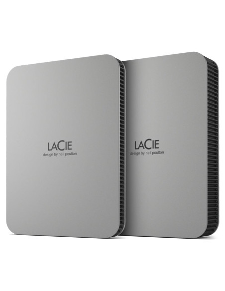 External HDD, LACIE, Mobile Drive, 5TB, USB-C, Colour Silver, STLP5000400