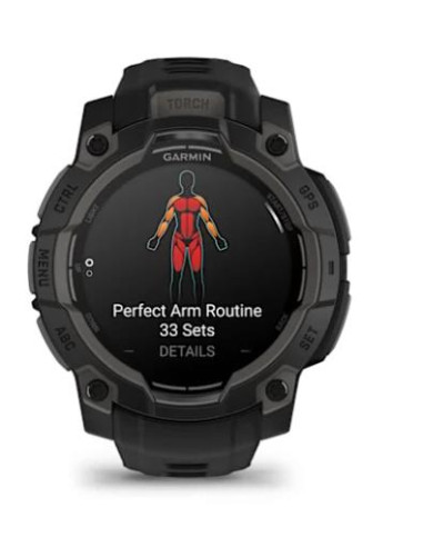 SMARTWATCH INSTINCT 3 AMOLED/BLACK/BLK 010-02936-00 GARMIN