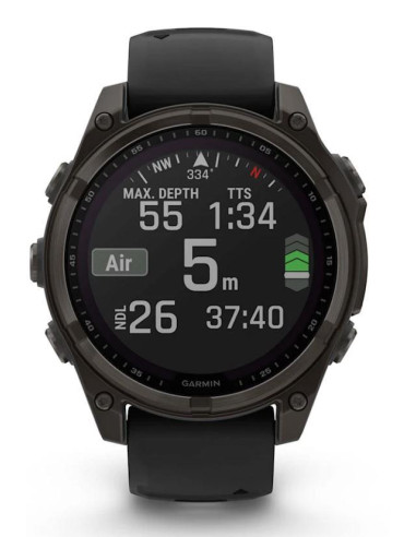 SMARTWATCH FENIX 8 SAPP. SOLAR/BLACK/GRAY 010-02906-11 GARMIN