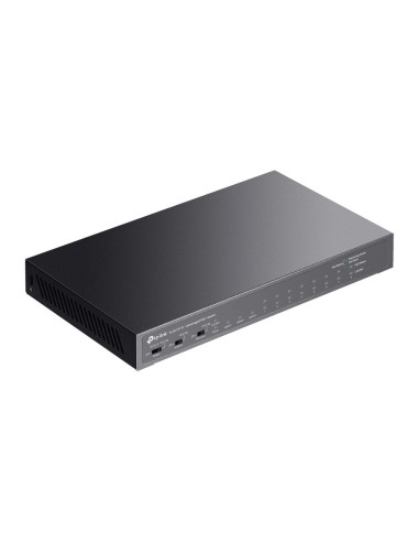 Switch, TP-LINK, Desktop/pedestal, 8x10Base-T / 100Base-TX, 1xSFP, 2xRJ45, PoE+ ports 8, 65 Watts, TL-SL1311P