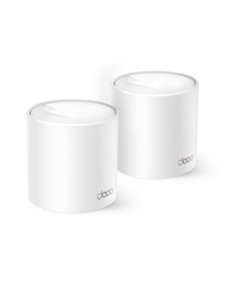 Wireless Router, TP-LINK, Wireless Router, 1500 Mbps, Mesh, Wi-Fi 6, 1x10/100/1000M, 1x2.5GbE, DHCP, DECOX10(2-PACK)