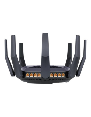 Wireless Router, ASUS, 6000 Mbps, Mesh, Wi-Fi 6, USB 3.1, 9x10/100/1000M, 1x10GbE, 1xSPF+, Number of antennas 8, RT-AX89X