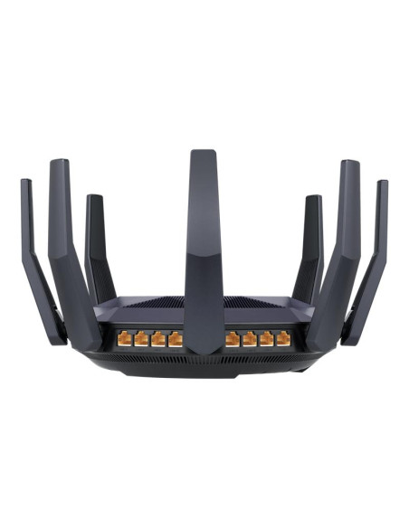 Wireless Router, ASUS, 6000 Mbps, Mesh, Wi-Fi 6, USB 3.1, 9x10/100/1000M, 1x10GbE, 1xSPF+, Number of antennas 8, RT-AX89X