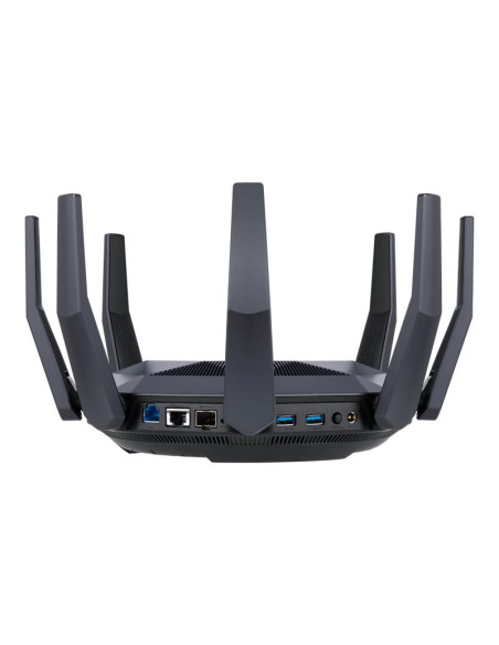 Wireless Router, ASUS, 6000 Mbps, Mesh, Wi-Fi 6, USB 3.1, 9x10/100/1000M, 1x10GbE, 1xSPF+, Number of antennas 8, RT-AX89X