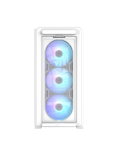 Case, ASUS, A23 PLUS, MidiTower, Case product features Transparent panel, MicroATX, MiniITX, Colour White, A23PLUSTG/ARGBWHITE