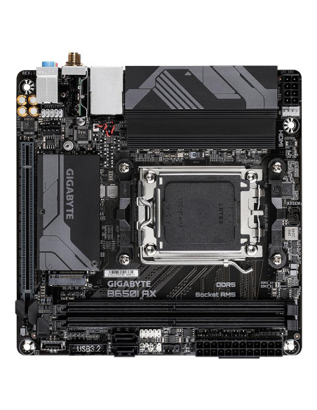 Mainboard, GIGABYTE, AMD B650, Socket AM5, mini ITX, RAM DDR5-SDRAM, 2xSlots, Wi-Fi Yes, Bluetooth Yes, 1xNumber of M.2 (M) slo
