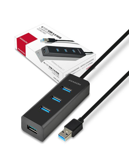 I/O HUB USB3.0 4PORT CHARGING/1.2M HUE-S2BL AXAGON