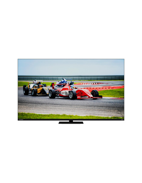 TV Set, THOMSON, 55", 4K/Smart, QLED, 3840x2160, Wireless LAN, Bluetooth, Google TV, Black, 55QG7C14