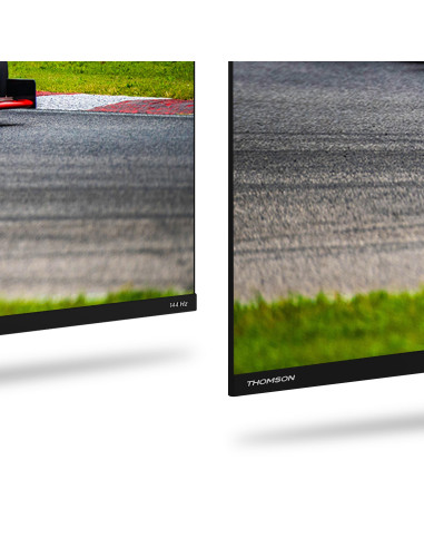 TV Set, THOMSON, 55", 4K/Smart, QLED, 3840x2160, Wireless LAN, Bluetooth, Google TV, Black, 55QG7C14