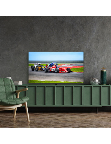 TV Set, THOMSON, 55", 4K/Smart, QLED, 3840x2160, Wireless LAN, Bluetooth, Google TV, Black, 55QG7C14