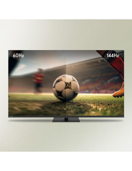 TV Set, THOMSON, 55", 4K/Smart, QLED, 3840x2160, Wireless LAN, Bluetooth, Google TV, Black, 55QG7C14