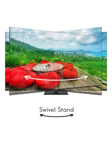 TV Set, THOMSON, 55", 4K/Smart, QLED, 3840x2160, Wireless LAN, Bluetooth, Google TV, Black, 55QG7C14