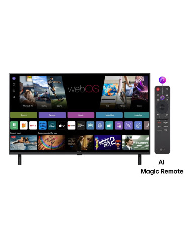 TV Set, LG, 75", 4K/Smart, 3840x2160, Wireless LAN, Bluetooth, webOS, Black, 75QNED80A3A