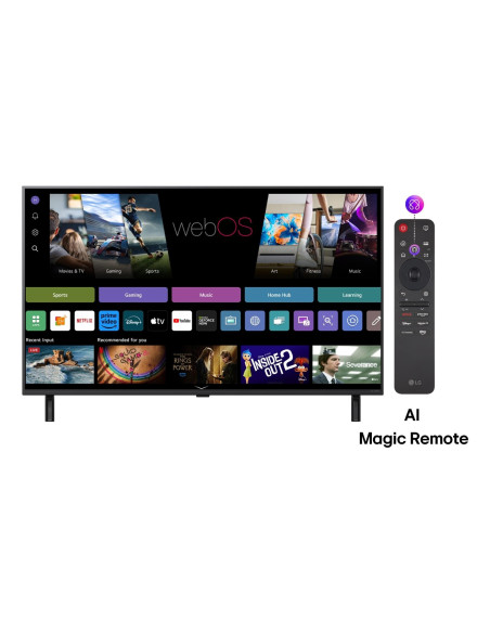 TV Set, LG, 75", 4K/Smart, 3840x2160, Wireless LAN, Bluetooth, webOS, Black, 75QNED80A3A