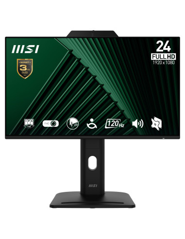 LCD Monitor, MSI, PRO MP242PMG, 23.8", Business, Panel IPS, 1920x1080, 16:9, 120 Hz, 1 ms, Speakers, PROMP242PMG