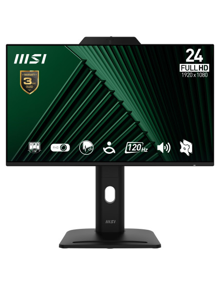 LCD Monitor, MSI, PRO MP242PMG, 23.8", Business, Panel IPS, 1920x1080, 16:9, 120 Hz, 1 ms, Speakers, PROMP242PMG