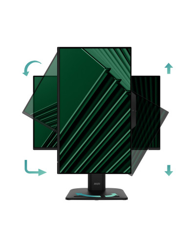 LCD Monitor, MSI, PRO MP242PMG, 23.8", Business, Panel IPS, 1920x1080, 16:9, 120 Hz, 1 ms, Speakers, PROMP242PMG