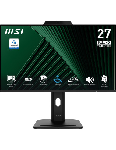 LCD Monitor, MSI, PRO MP272PMG, 27", Business, Panel IPS, 1920x1080, 16:9, 120 Hz, Speakers, PROMP272PMG