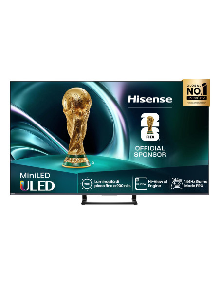 TV Set, HISENSE, 65 ", 4K Ultra HD, 3840 x 2160 pixels, Flat, 16:9, ULED, 65U7Q