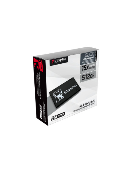 SSD, KINGSTON, KC600, 512GB, SATA 3.0, TLC, Write speed 520 MBytes/sec, Read speed 550 MBytes/sec, 2,5", TBW 300 TB, MTBF 10000