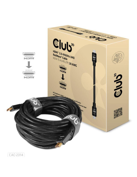 CABLE HDMI 15M/M/M CAC-2314 CLUB3D