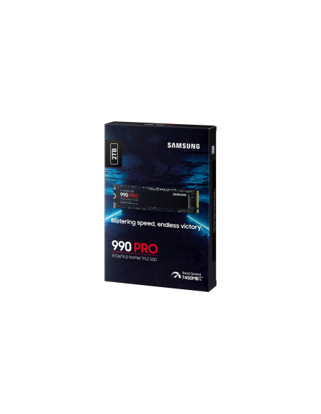 SSD, SAMSUNG, 990 PRO, 2TB, M.2, PCIE, NVMe, MLC, Write speed 6900 MBytes/sec, Read speed 7450 MBytes/sec, 2.3mm, TBW 1200 TB, 