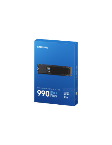 SSD, SAMSUNG, 990 EVO Plus, 2TB, M.2, PCIe Gen5, NVMe, TLC, Write speed 6300 MBytes/sec, Read speed 7250 MBytes/sec, 2.38mm, TB