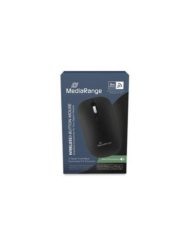 MOUSE USB OPTICAL WRL 4-BUTTON/BLACK MROS267 MEDIARANGE