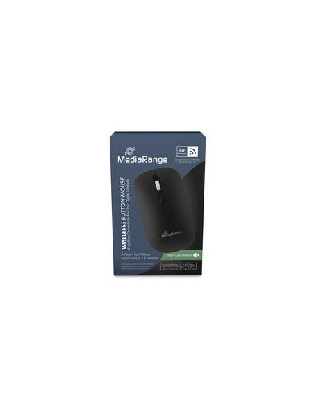 MOUSE USB OPTICAL WRL 4-BUTTON/BLACK MROS267 MEDIARANGE