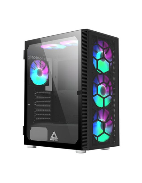 Case, MONTECH, X3 Glass, MidiTower, Not included, Colour Black, X3GLASS(B)