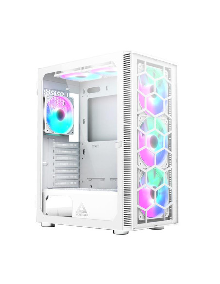 Case, MONTECH, X3 Glass, MidiTower, Case product features Transparent panel, Not included, ATX, MicroATX, MiniITX, Colour White