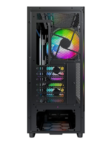 Case, MONTECH, X5, MidiTower, Case product features Transparent panel, Not included, Colour Black, X5(B)