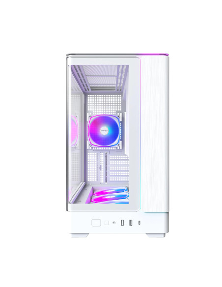 Case, MONTECH, micro ATX/Mini-ITX, White, Midi Tower, PC, KING 15 PRO, KING15PRO(W)