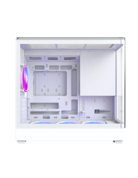 Case, MONTECH, micro ATX/Mini-ITX, White, Midi Tower, PC, KING 15 PRO, KING15PRO(W)